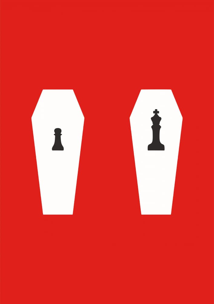 Chess Piece Mortality by Patryk Krygowski — canvas wall art