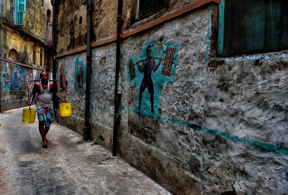 Urban Alley Carry by Avishek Das — canvas wall art