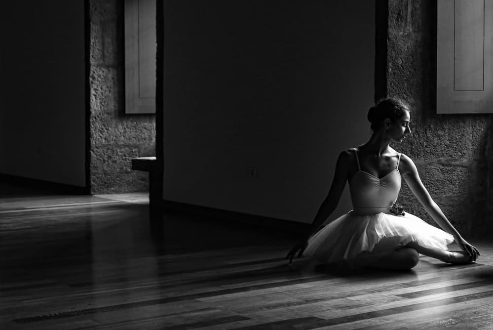 Graceful Studio Ballerina by Paulo Medeiros — canvas wall art
