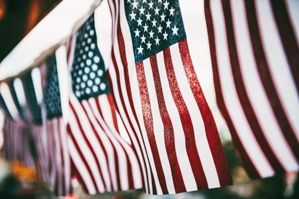 Patriotic American Flags by Tim Mossholder — canvas wall art
