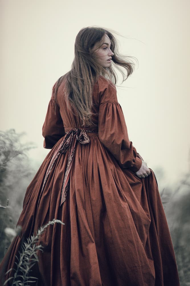 Woman In Flowing Dress by Magdalena Russocka — canvas wall art