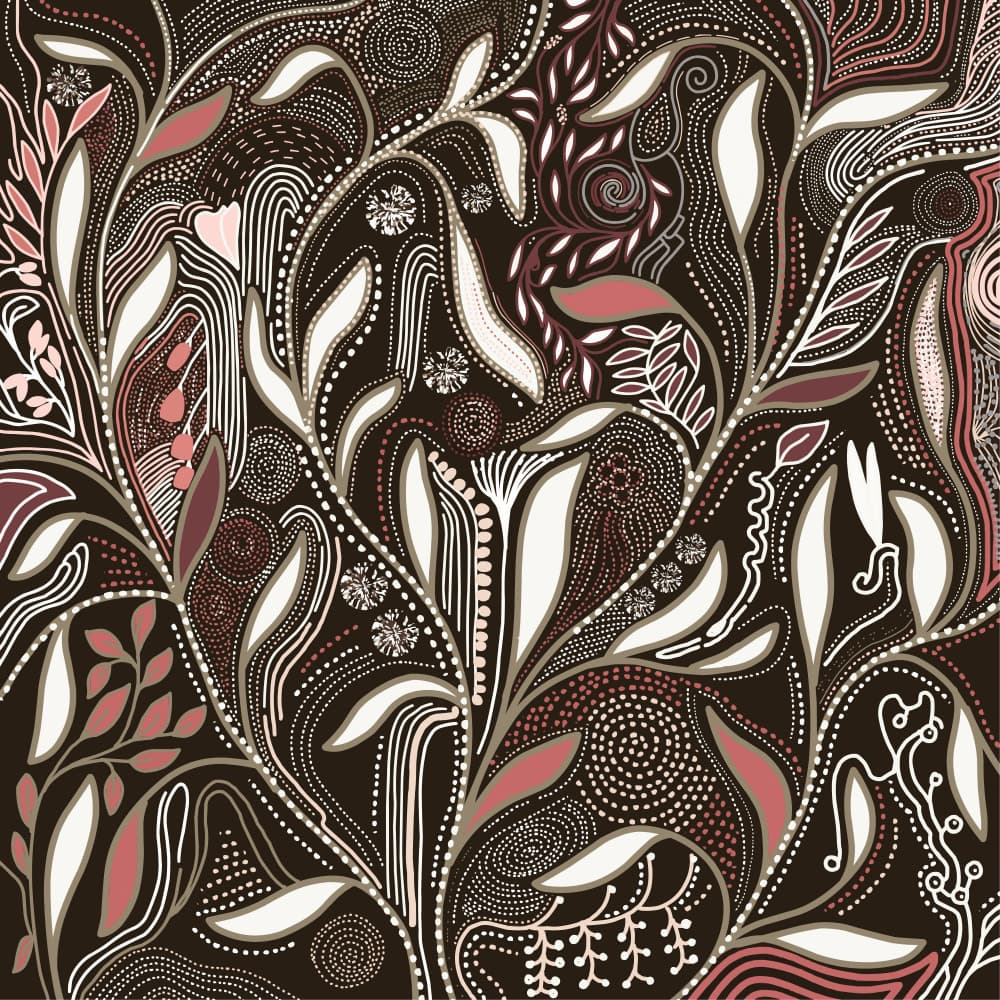 Abstract Floral Vines by Josie George — canvas wall art