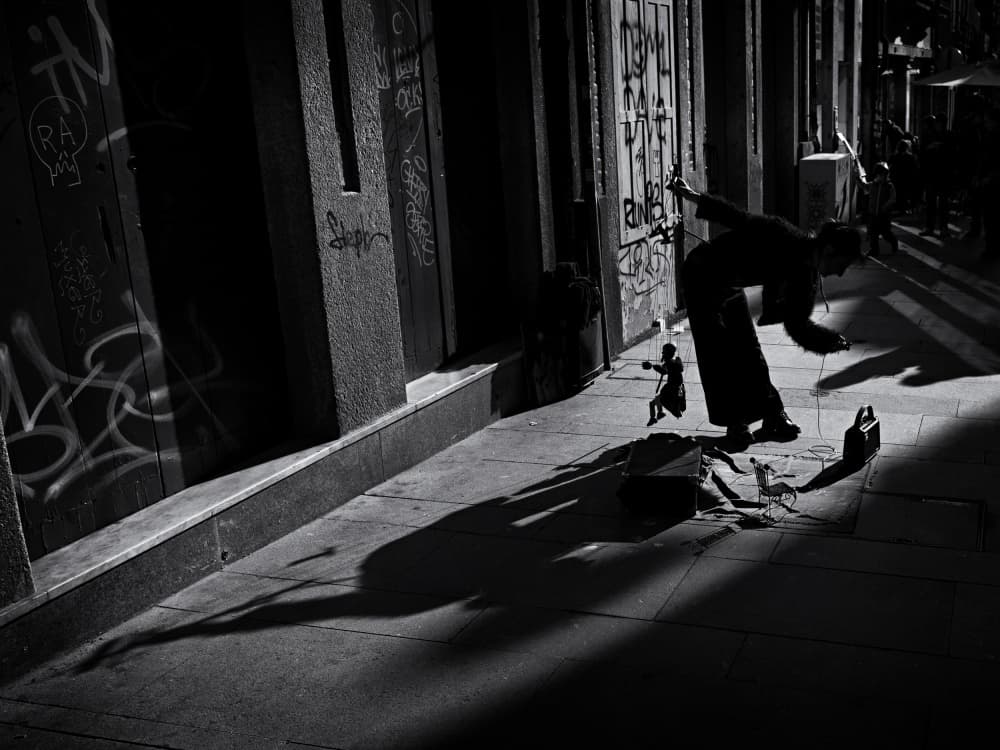 Urban Puppet Show by Carlos Costa — canvas wall art