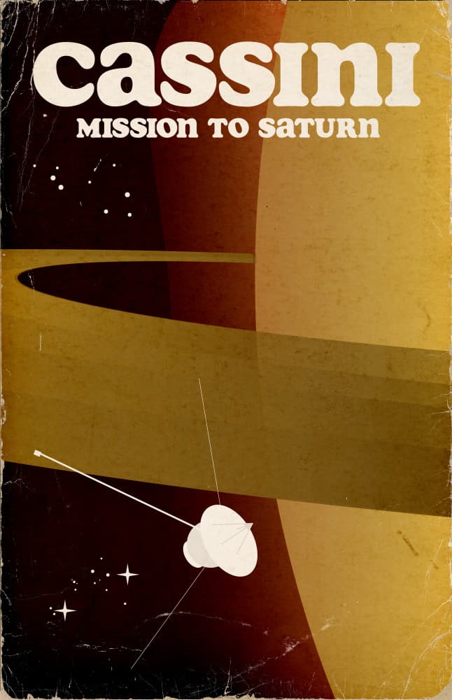 Cassini Mission to Saturn by Nicholas — canvas wall art