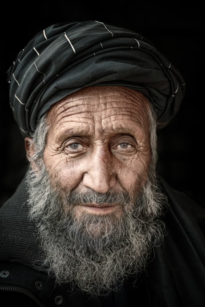 Elderly Man's Gaze by Trevor Cole — canvas wall art