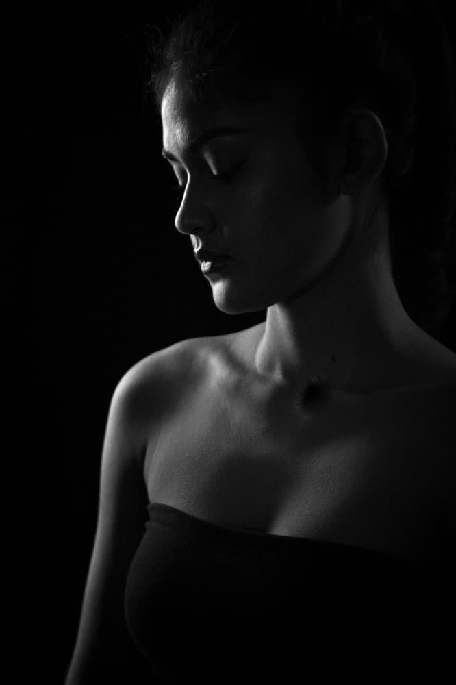 Serene Woman Portrait by Angela Muliani Hartojo — canvas wall art