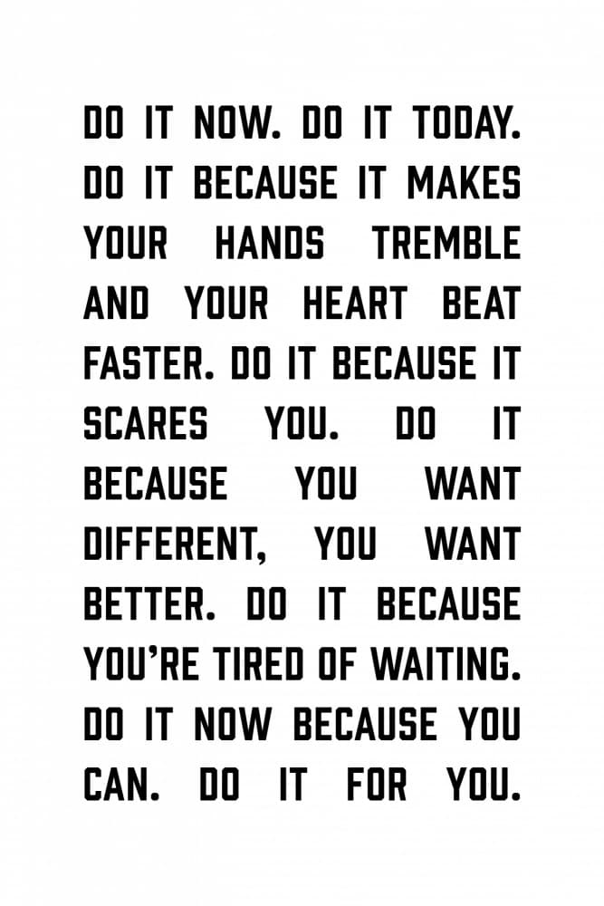 Do It Now Motivation by Frankie Kerr-Dineen — canvas wall art