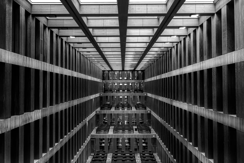 Brutalist Grid Perspective by Rolf Endermann — canvas wall art