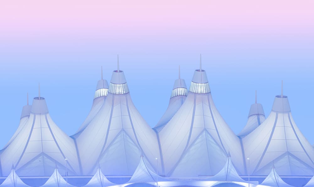 Modern Pastel Peaks by Catherine Wang — canvas wall art
