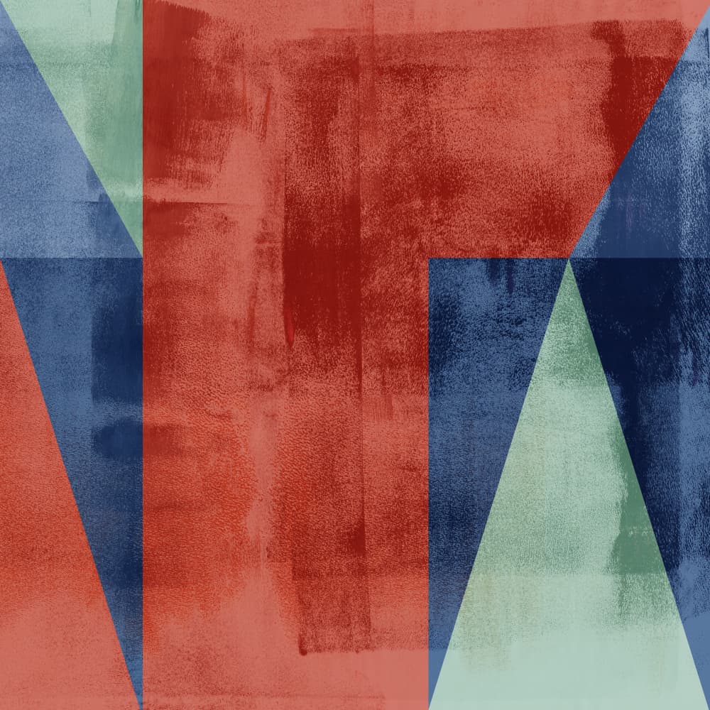 Geometric Color Blocks by Dina Dankers — canvas wall art