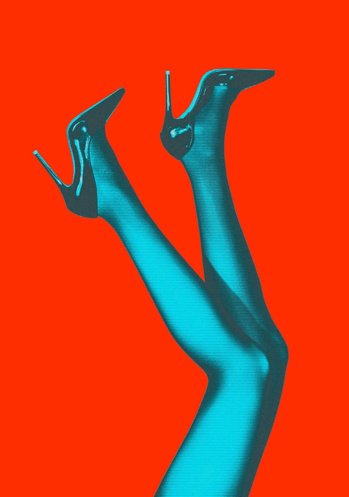Red Pop Art Heels by Pictufy Studio III — canvas wall art