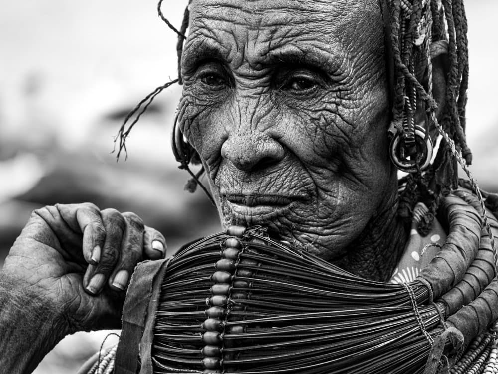 Wise African Elder by Elena Molina — canvas wall art