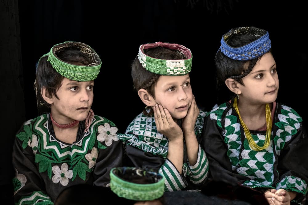 Three Young Children by Trevor Cole — canvas wall art