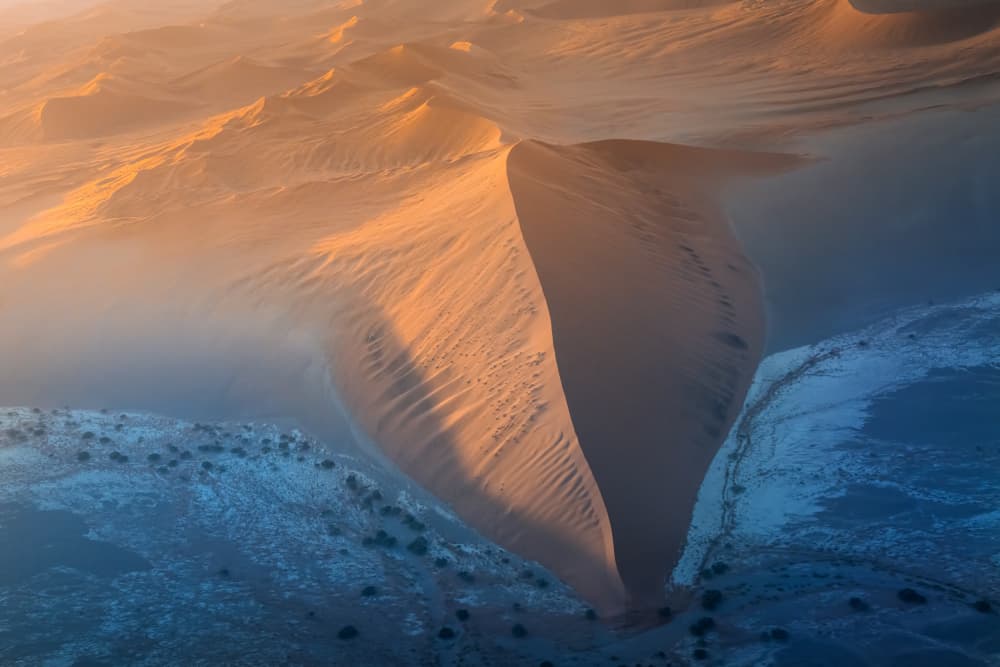 Golden Desert Dunes by Willa Wei — canvas wall art