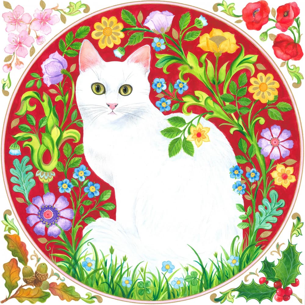 A Cat for All Seasons by Isabelle Brent — canvas wall art