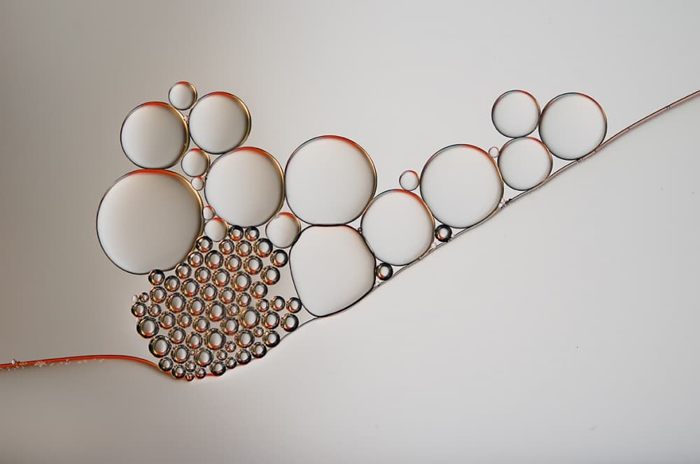 Serene Liquid Spheres by Heidi Westum — canvas wall art
