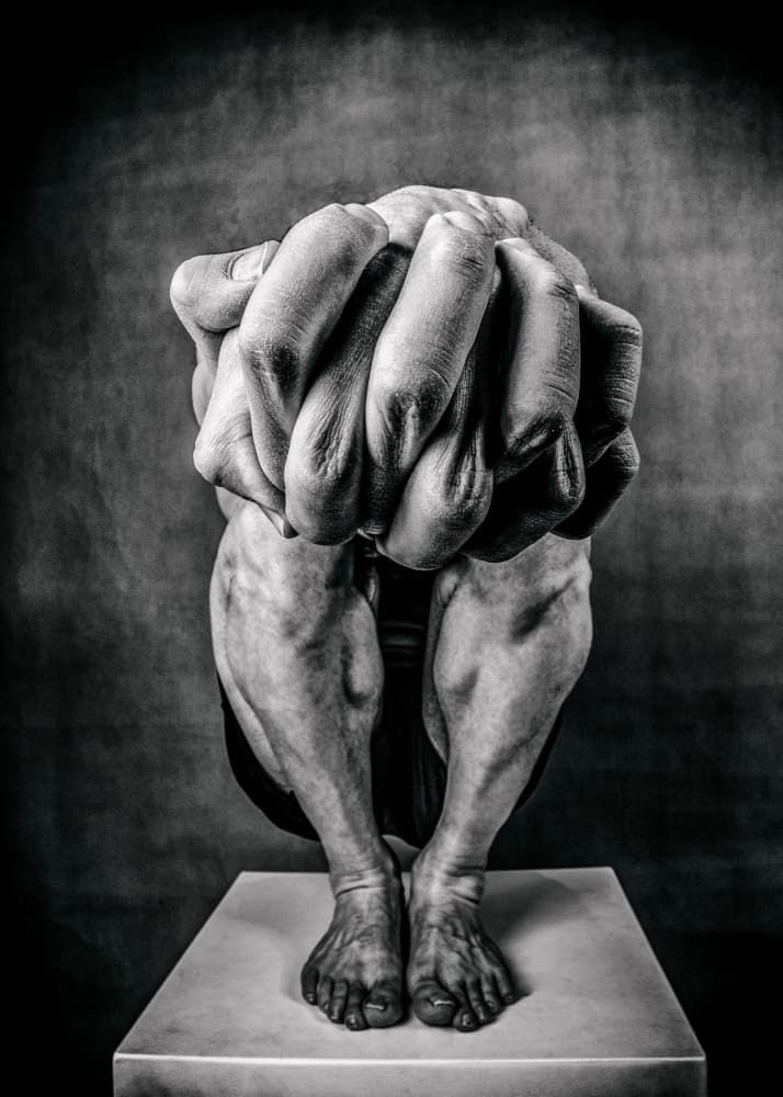 Powerful Contemplation by Afshin Saeidinia — canvas wall art