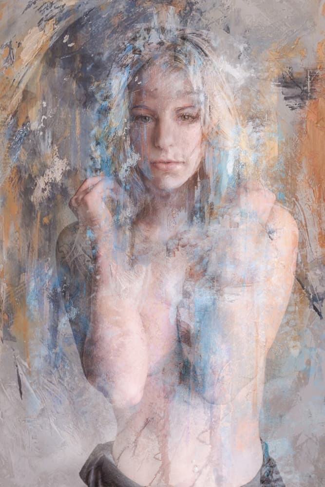 Ethereal Painted Woman by Tommaseo Gregorio — canvas wall art