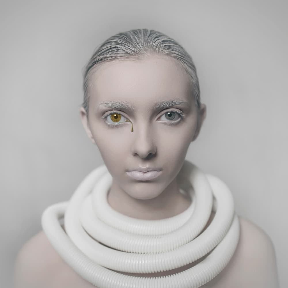 Golden Tear Portrait by hardibudi — canvas wall art