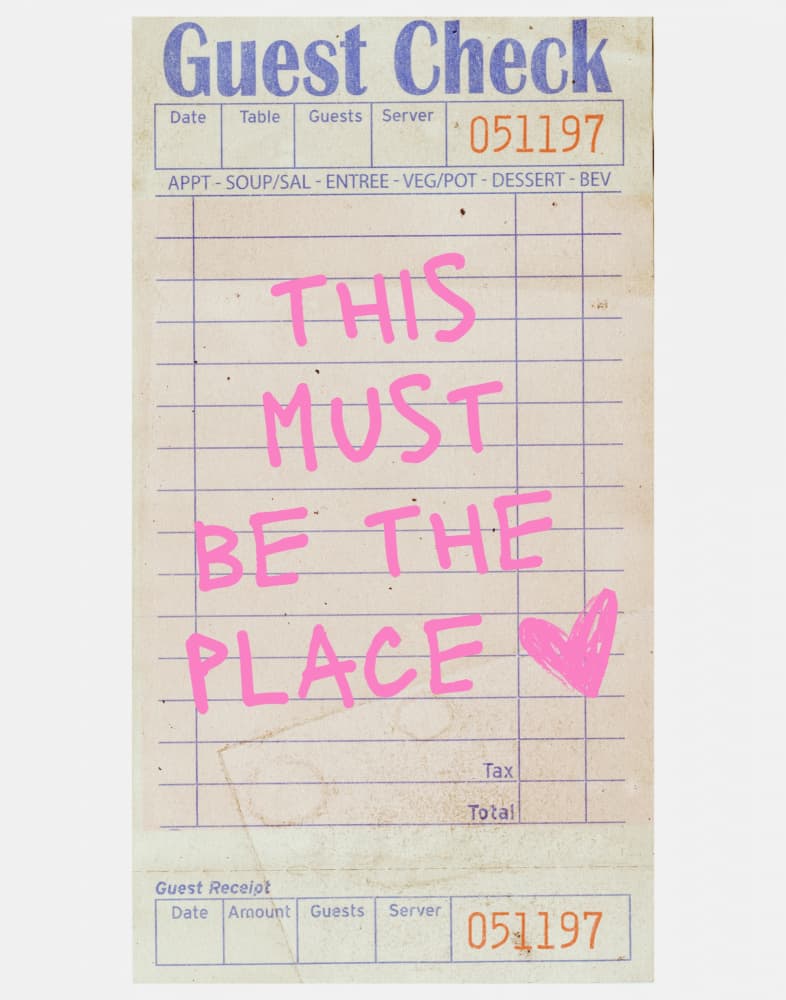 Must Be The Place Check by Jolly and Dash — canvas wall art