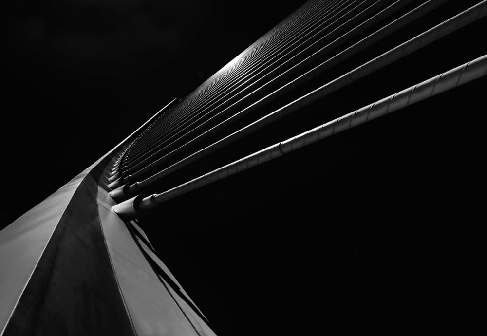 Abstract Bridge Lines by Gerard Jonkman — canvas wall art