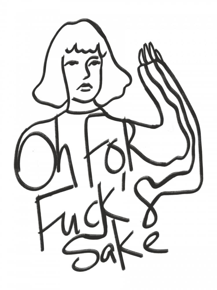 Oh For Fuck's Sake by Little Dean — canvas wall art