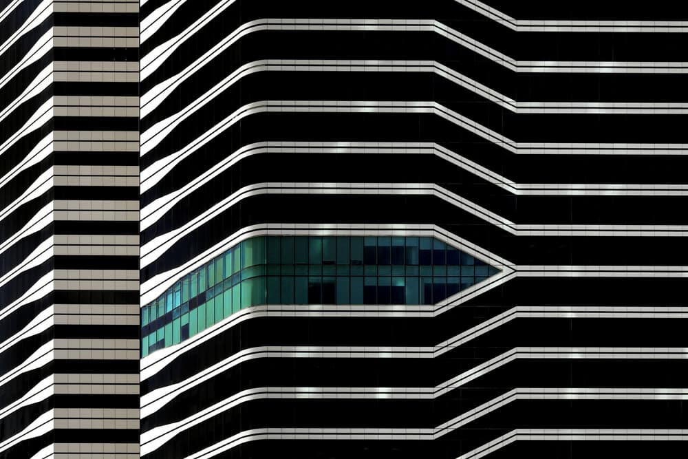 Sleek Geometric Architecture by Hans-Wolfgang Hawerkamp — canvas wall art