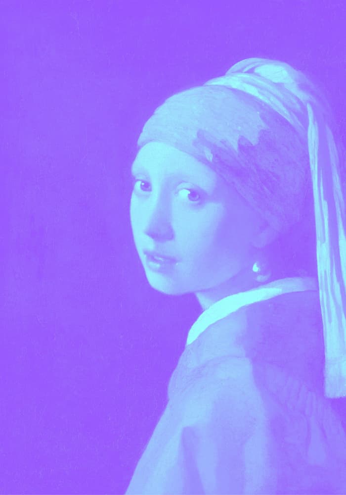 Purple Pearl Girl by Athene Fritsch — canvas wall art