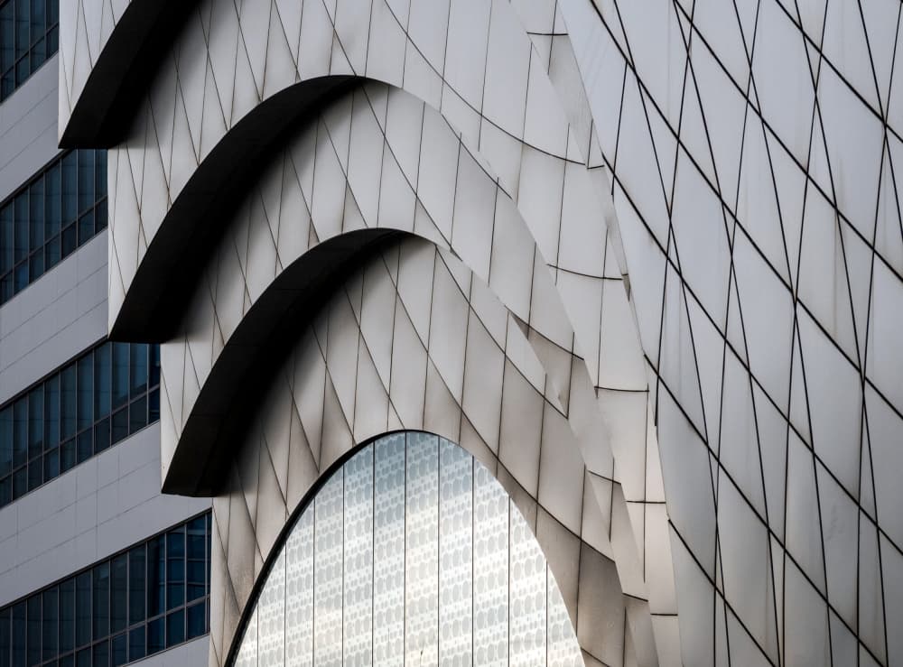 Modern Architectural Curves by HAN dong hee — canvas wall art