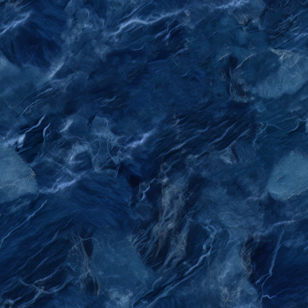 Deep Blue Marble Flow by Bilge Paksoylu — canvas wall art