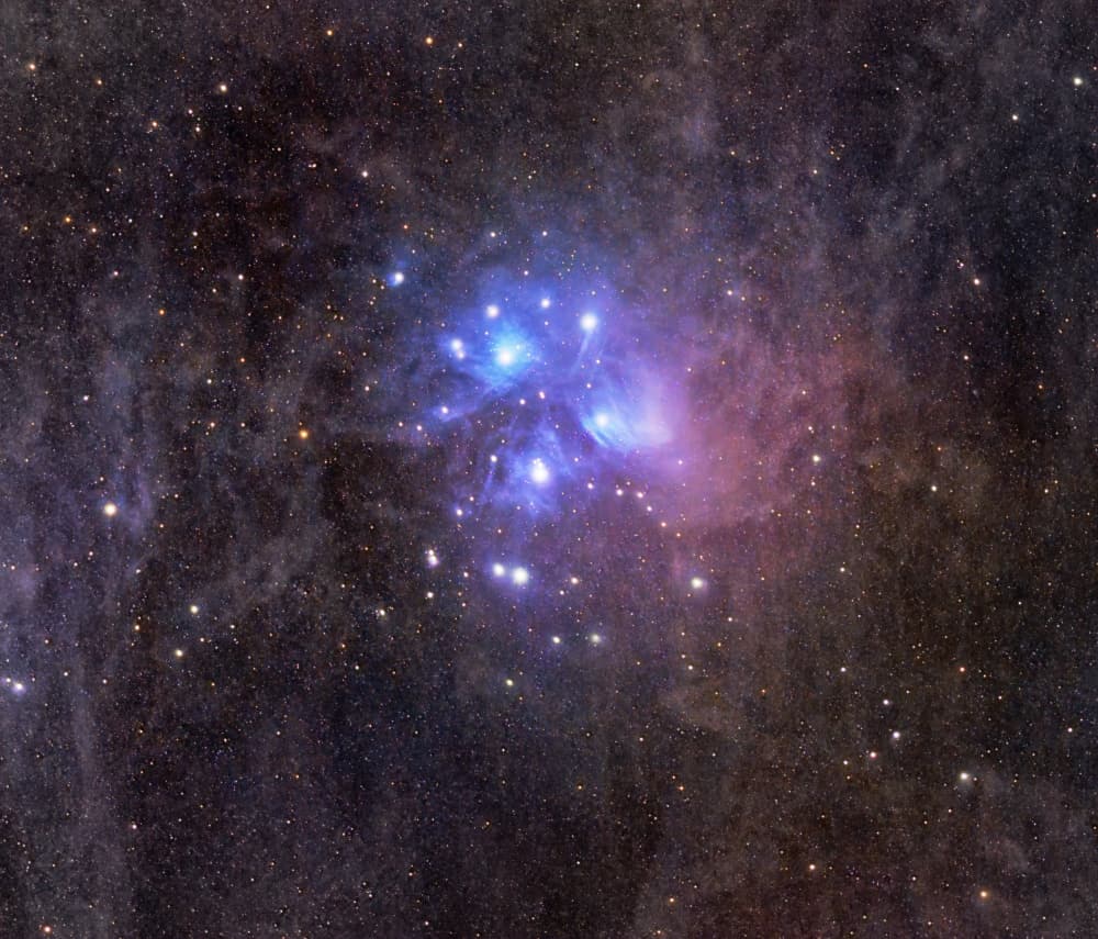 Celestial Star Cluster by Bruce Li — canvas wall art