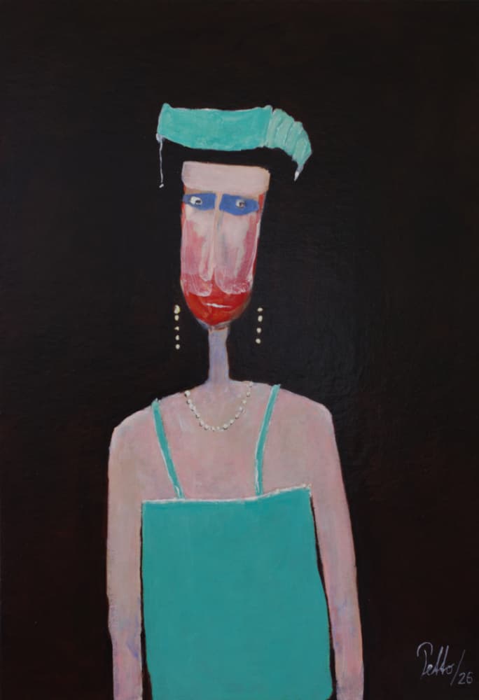 Whimsical Fashion Portrait by Mr PETTO — canvas wall art