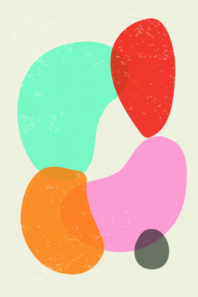 Bright Abstract Shapes #4 by jay stanley — canvas wall art