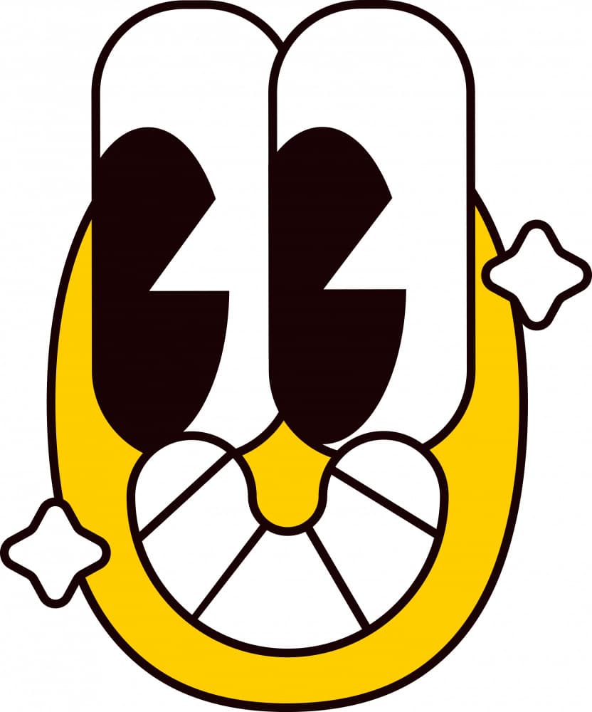 Happy Yellow Cartoon Face by Marika Barsrsind β canvas wall art