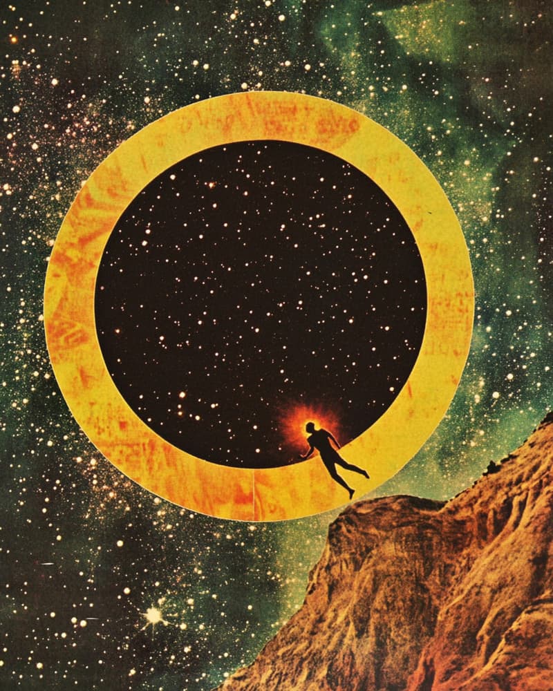 Cosmic Portal Figure by Samantha Hearn — canvas wall art