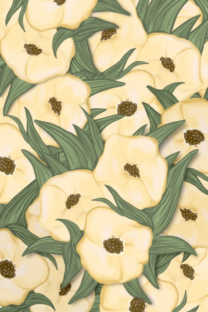 Soft Yellow Blooms by EMELIEmaria — canvas wall art