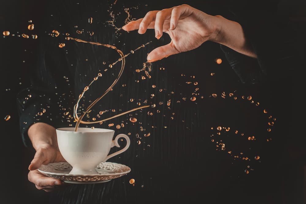Coffee Splash Magic by Dina Belenko — canvas wall art