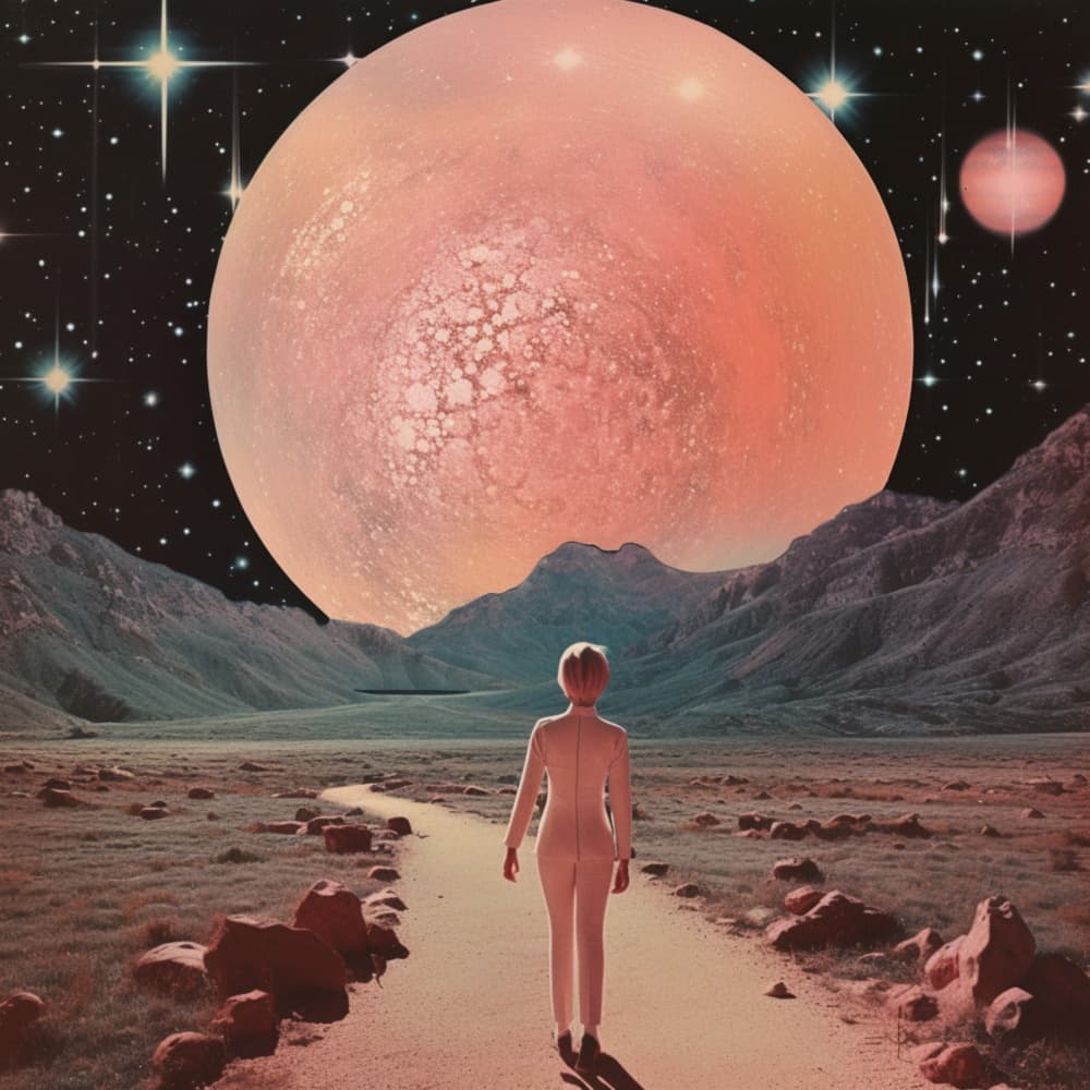 Solitary Planet Journey by Samantha Hearn — canvas wall art