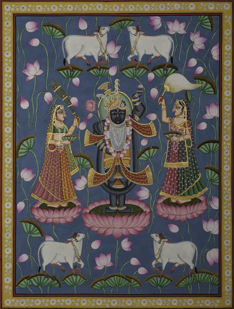 Divine Krishna Adoration by IMAGINEERS STUDIO — canvas wall art