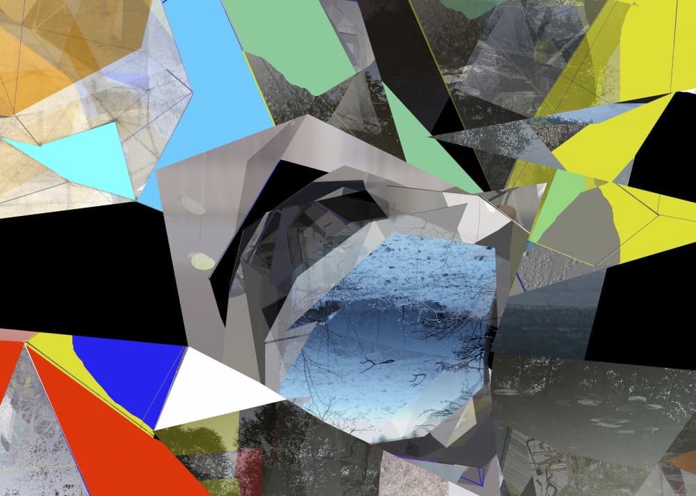 Shattered Landscape Geometry by Stefan Fransson — canvas wall art