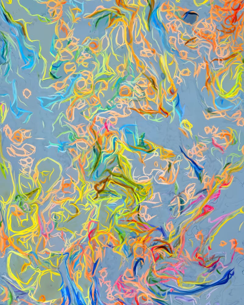 Unraveled Light — Ocean by Uma Gokhale — canvas wall art