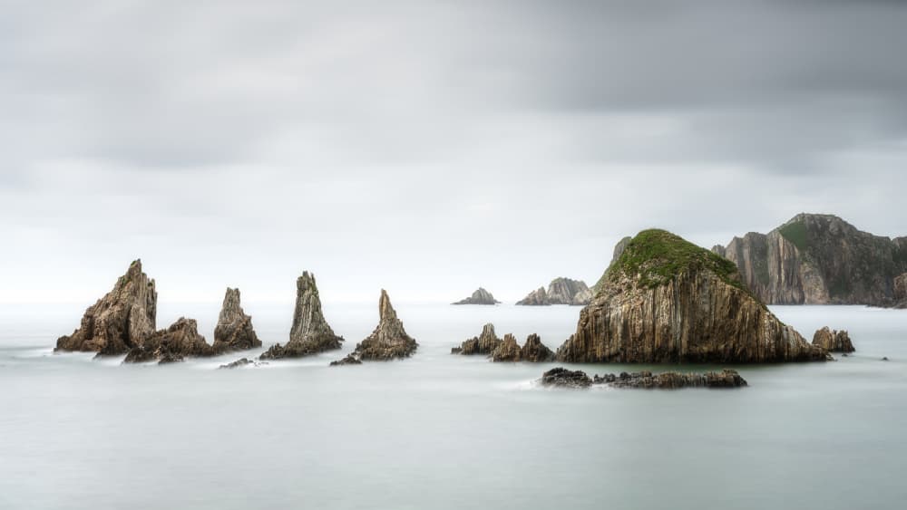 Serene Sea Stacks by Adam Pachula — canvas wall art