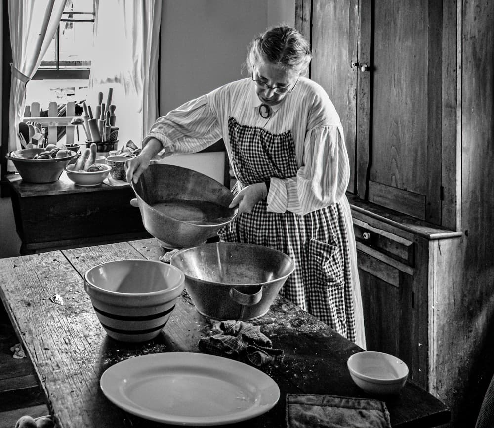 Vintage Kitchen Cooking by Andrew Beavis — canvas wall art