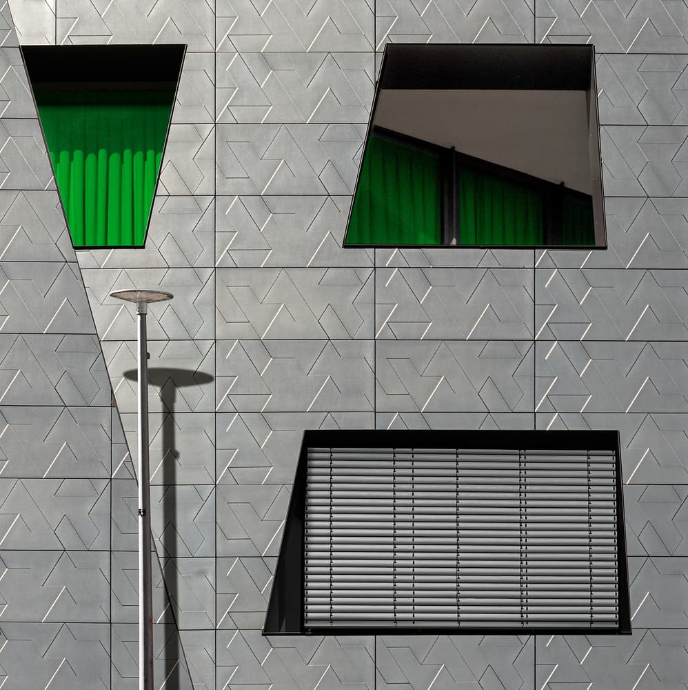 Sleek City Geometry by Tomasz Buczkowski ( Tomush ) — canvas wall art