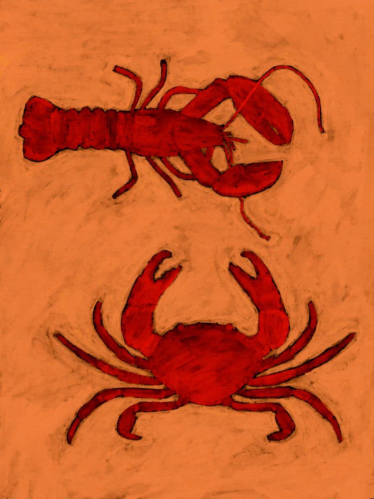 Coastal Creatures by Shatha Al Dafai — canvas wall art