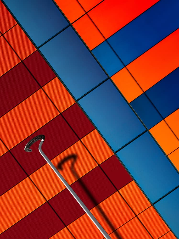 Architectural Color Blocks by Tomasz Buczkowski ( Tomush ) — canvas wall art