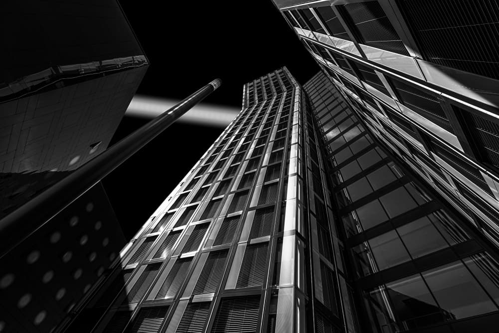 Towering City Architecture by Roland Weber — canvas wall art