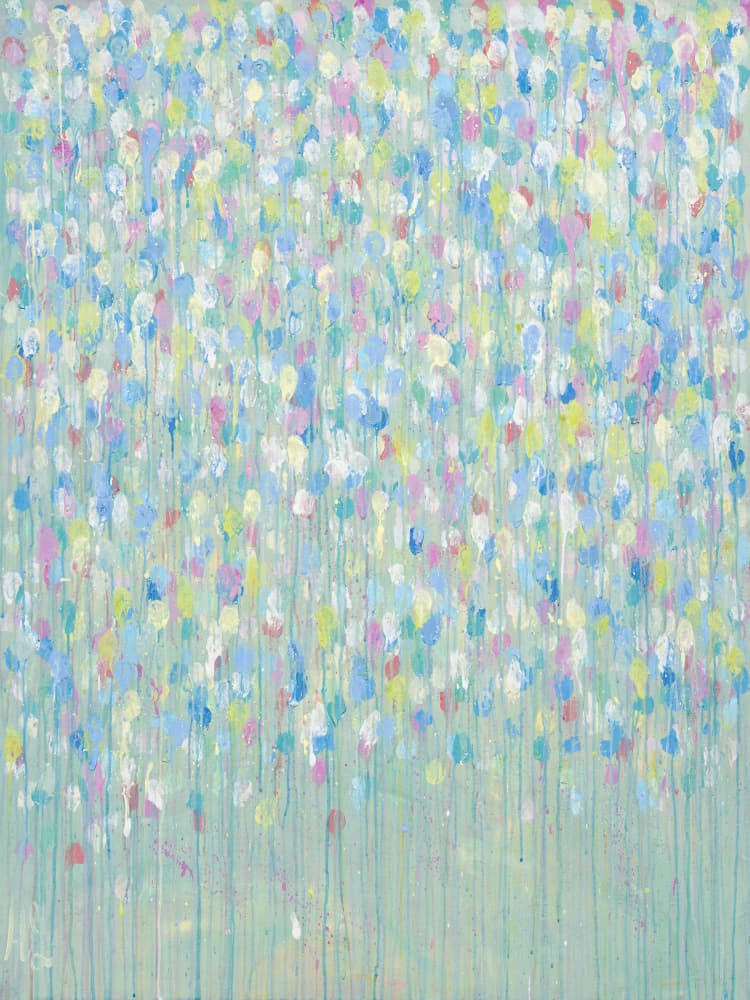 Dreamy Pastel Dots by Helen Joynson — canvas wall art
