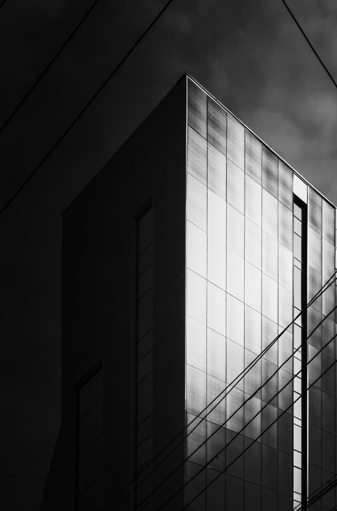 Modern Building Reflections by Swen MUN — canvas wall art