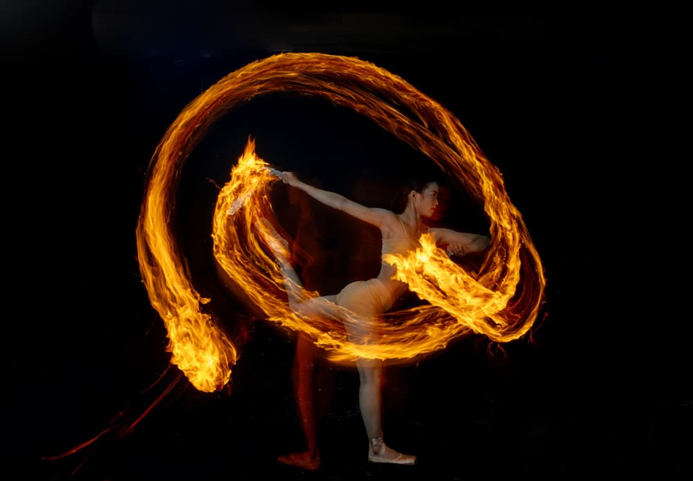 Fire Dance Vortex by Tran Van Truong — canvas wall art